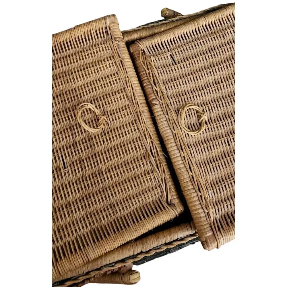 Wicker Half Round With‎ Sunflower and Handles 14.5''